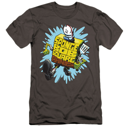 SpongeBob SquarePants Letter Spongebob - Men's Premium Slim Fit T-Shirt Men's Premium Slim Fit T-Shirt SpongeBob SquarePants   