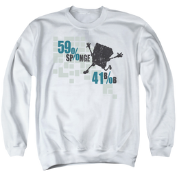 SpongeBob SquarePants 59% Sponge, 41% Bob - Men's Crewneck Sweatshirt Men's Crewneck Sweatshirt SpongeBob SquarePants   
