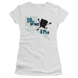 SpongeBob SquarePants 59% Sponge, 41% Bob - Juniors T-Shirt Juniors T-Shirt SpongeBob SquarePants   
