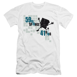 SpongeBob SquarePants 59% Sponge, 41% Bob - Men's Premium Slim Fit T-Shirt Men's Premium Slim Fit T-Shirt SpongeBob SquarePants   