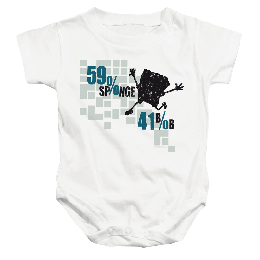 SpongeBob SquarePants 59% Sponge, 41% Bob - Baby Bodysuit Baby Bodysuit SpongeBob SquarePants   