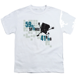 SpongeBob SquarePants 59% Sponge, 41% Bob - Youth T-Shirt Youth T-Shirt (Ages 8-12) SpongeBob SquarePants   
