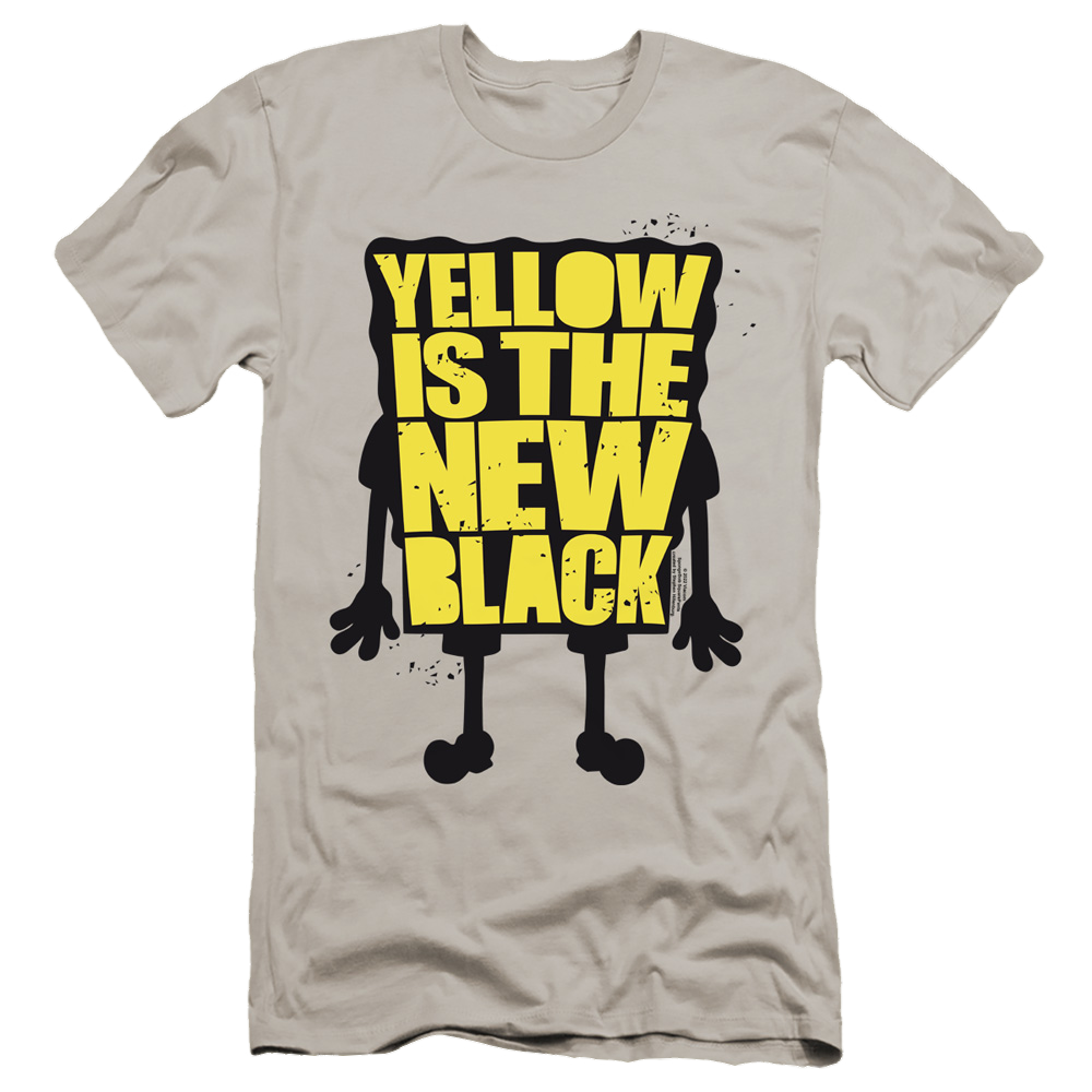 SpongeBob SquarePants Yellow Is The New Black - Men's Premium Slim Fit T-Shirt Men's Premium Slim Fit T-Shirt SpongeBob SquarePants   