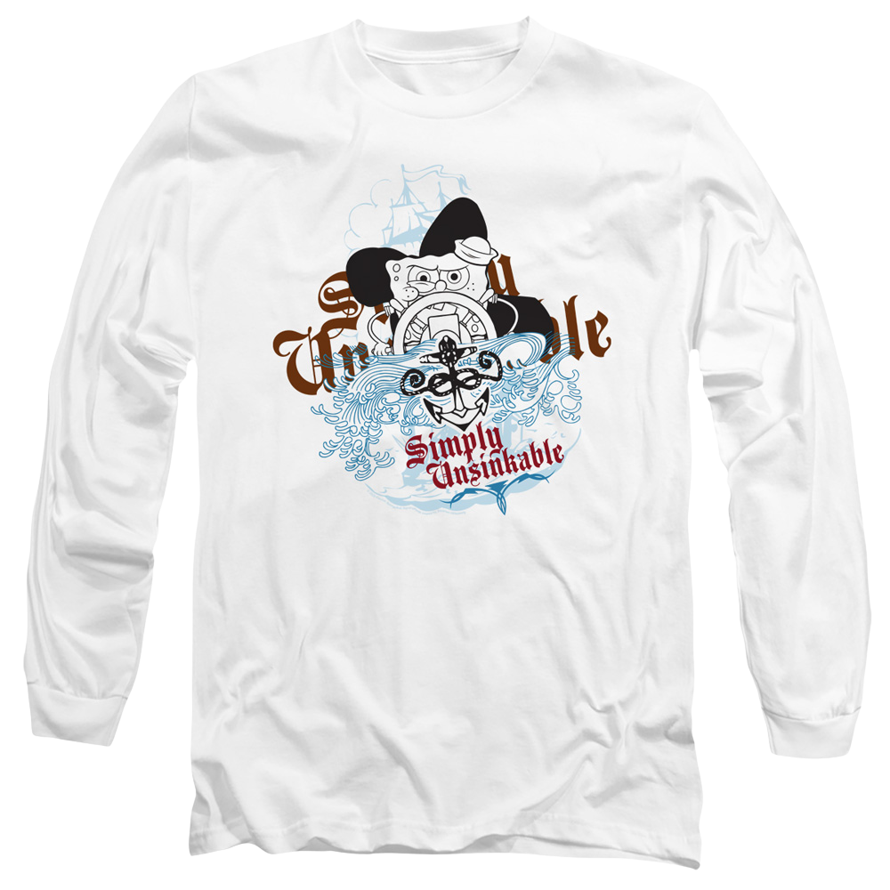SpongeBob SquarePants Simply Unsinkable - Men's Long Sleeve T-Shirt Men's Long Sleeve T-Shirt SpongeBob SquarePants   