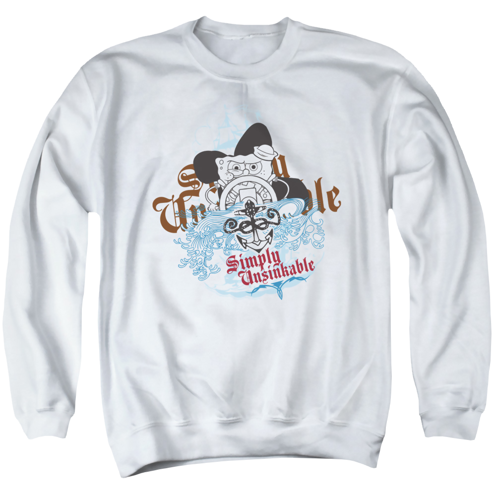 SpongeBob SquarePants Simply Unsinkable - Men's Crewneck Sweatshirt Men's Crewneck Sweatshirt SpongeBob SquarePants   