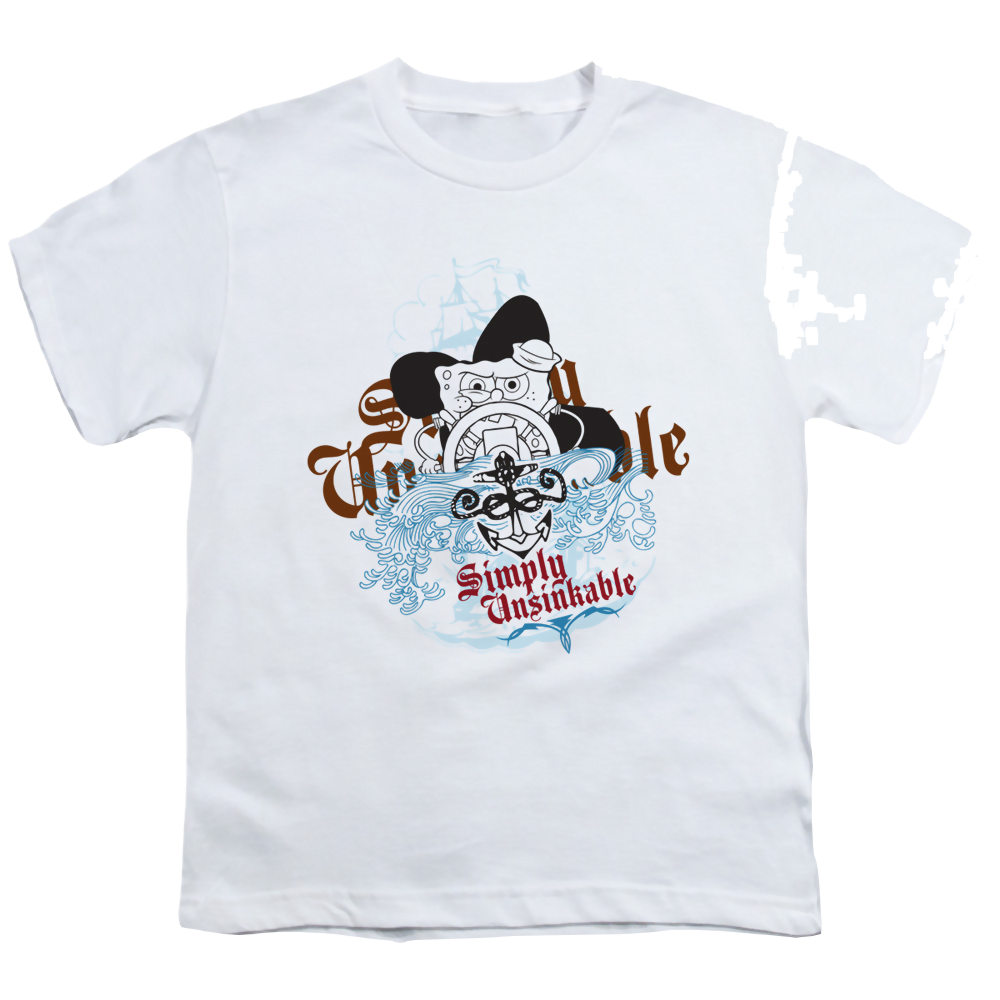 SpongeBob SquarePants Simply Unsinkable - Youth T-Shirt Youth T-Shirt (Ages 8-12) SpongeBob SquarePants   
