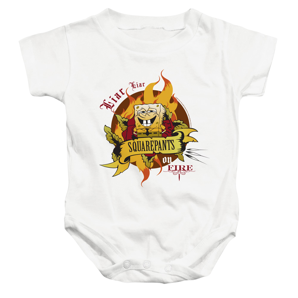 SpongeBob SquarePants Liar Liar Pants On Fire - Baby Bodysuit Baby Bodysuit SpongeBob SquarePants   