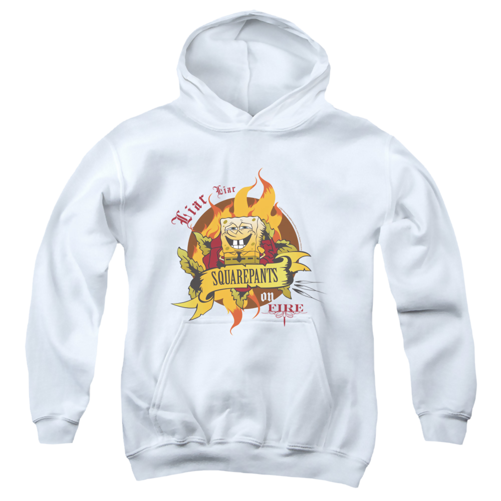 SpongeBob SquarePants Liar Liar Pants On Fire - Youth Hoodie Youth Hoodie (Ages 8-12) SpongeBob SquarePants   