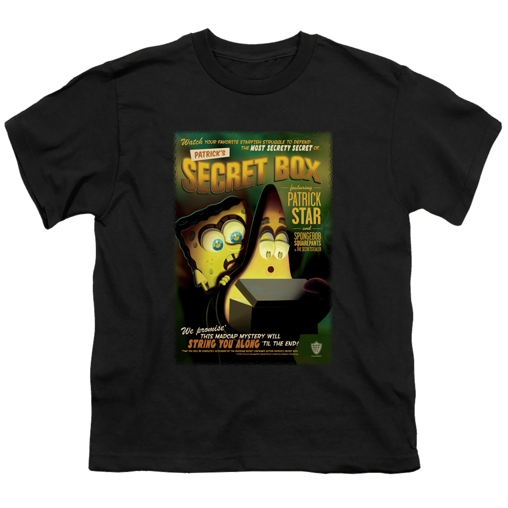 SpongeBob SquarePants Patrick’S Secret Box - Youth T-Shirt Youth T-Shirt (Ages 8-12) SpongeBob SquarePants   