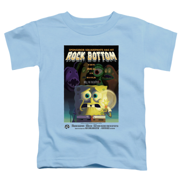 Light blue toddler t-shirt with SpongeBob SquarePants Rock Bottom graphic