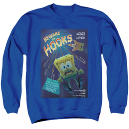 SpongeBob SquarePants Beware The Hooks - Men's Crewneck Sweatshirt Men's Crewneck Sweatshirt SpongeBob SquarePants   