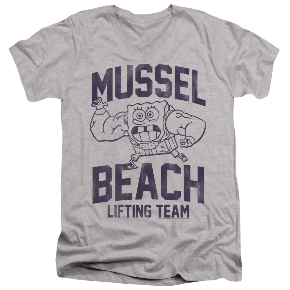 SpongeBob SquarePants Mussle Beach Lifting Team - Men's V-Neck T-Shirt Men's V-Neck T-Shirt SpongeBob SquarePants   