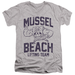 SpongeBob SquarePants Mussle Beach Lifting Team - Men's V-Neck T-Shirt Men's V-Neck T-Shirt SpongeBob SquarePants   