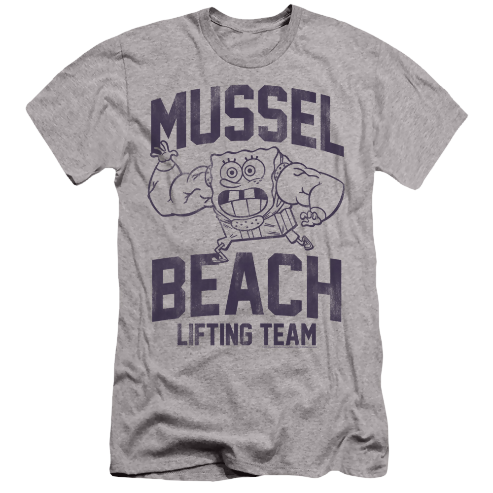 SpongeBob SquarePants Mussle Beach Lifting Team - Men's Slim Fit T-Shirt Men's Slim Fit T-Shirt SpongeBob SquarePants   