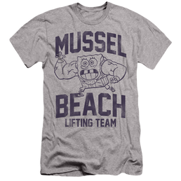 SpongeBob SquarePants Mussle Beach Lifting Team - Men's Slim Fit T-Shirt Men's Slim Fit T-Shirt SpongeBob SquarePants   