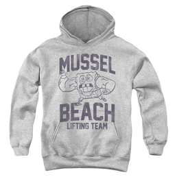 SpongeBob SquarePants Mussle Beach Lifting Team - Youth Hoodie Youth Hoodie (Ages 8-12) SpongeBob SquarePants   