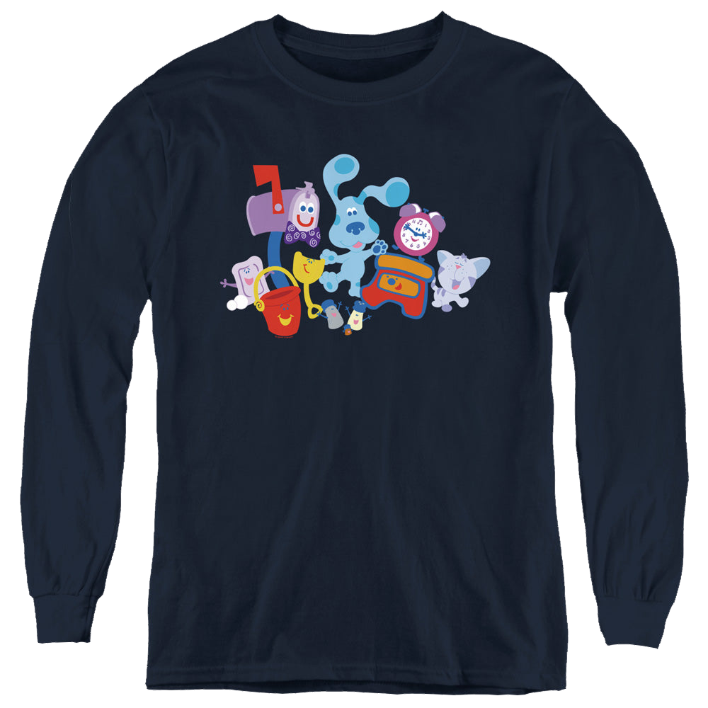 Blue's Clues Friend Party - Youth Long Sleeve T-Shirt Youth Long Sleeve T-Shirt Blue's Clues   
