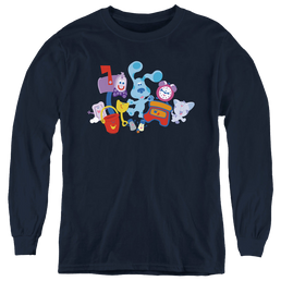 Blue's Clues Friend Party - Youth Long Sleeve T-Shirt Youth Long Sleeve T-Shirt Blue's Clues   