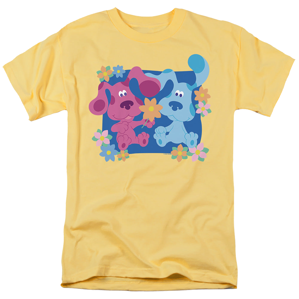Blue's Clues Magenta And Flowers - Men's Regular Fit T-Shirt Men's Regular Fit T-Shirt Blue's Clues   