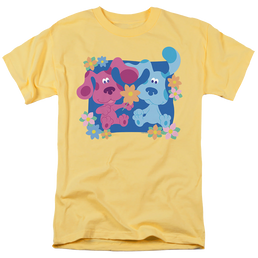 Blue's Clues Magenta And Flowers - Men's Regular Fit T-Shirt Men's Regular Fit T-Shirt Blue's Clues   