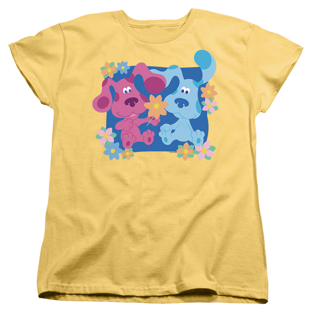 Blue's Clues Magenta And Flowers - Women's T-Shirt Women's T-Shirt Blue's Clues   