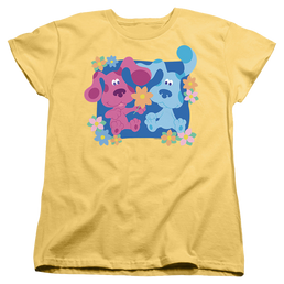 Blue's Clues Magenta And Flowers - Women's T-Shirt Women's T-Shirt Blue's Clues   