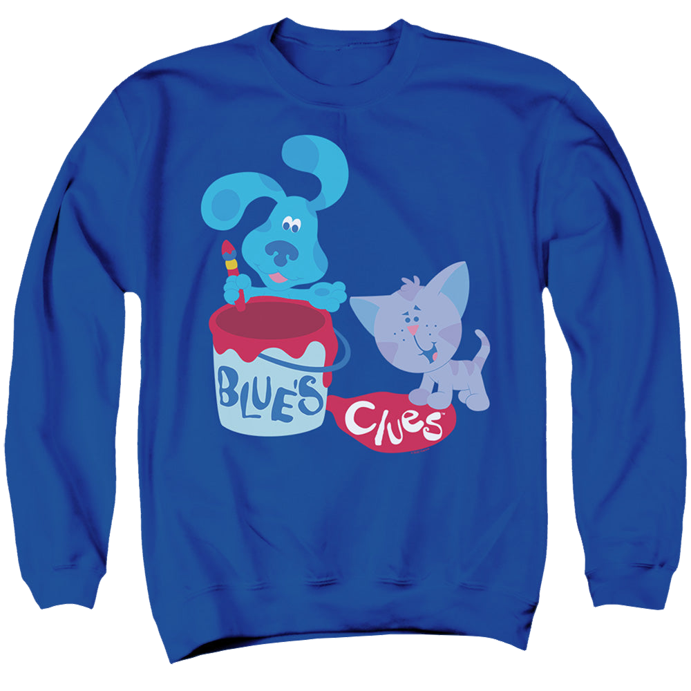 Blue's Clues Paint It! - Men's Crewneck Sweatshirt Men's Crewneck Sweatshirt Blue's Clues   