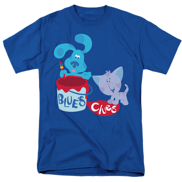 Royal men's regular fit t-shirt with Blue's Clues Paint It! graphic