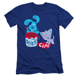 Blue's Clues Paint It! - Men's Premium Slim Fit T-Shirt Men's Premium Slim Fit T-Shirt Blue's Clues   