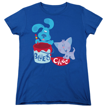 Royal women's t-shirt with Blue's Clues Paint It! graphic