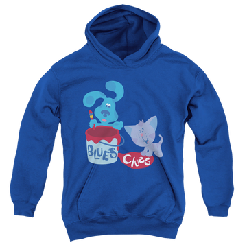 Royal youth hoodie for ages 8 to 12 with Blue's Clues Paint It! graphic