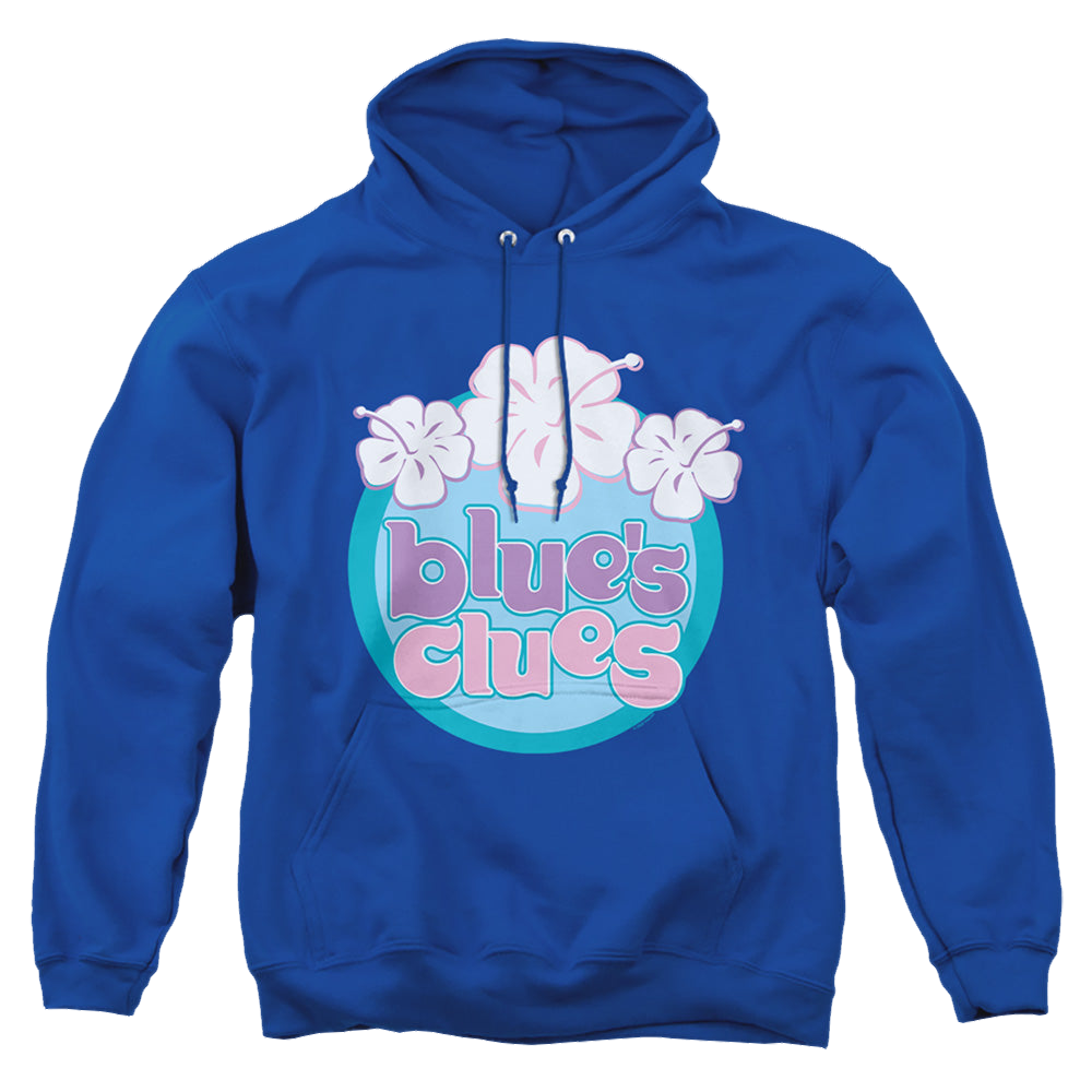 Blue's Clues Hawaiian Flowers - Pullover Hoodie Pullover Hoodie Blue's Clues   