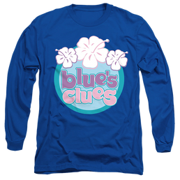 Blue's Clues Hawaiian Flowers - Men's Long Sleeve T-Shirt Men's Long Sleeve T-Shirt Blue's Clues   