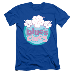 Blue's Clues Hawaiian Flowers - Men's Slim Fit T-Shirt Men's Slim Fit T-Shirt Blue's Clues   