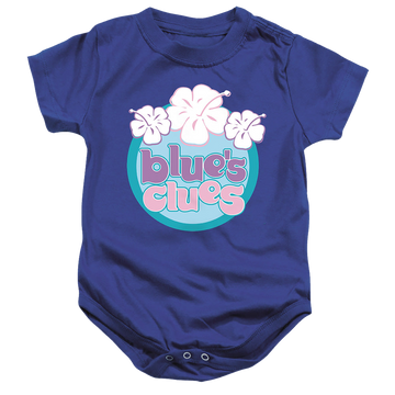 Royal baby bodysuit with Blue's Clues Hawaiian Flowers graphic