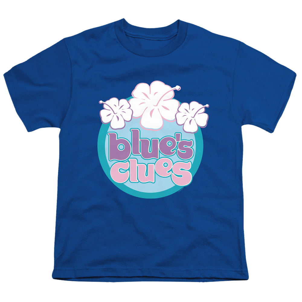 Blue's Clues Hawaiian Flowers - Youth T-Shirt Youth T-Shirt (Ages 8-12) Blue's Clues   