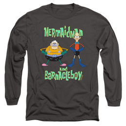 SpongeBob SquarePants Mermaid Man And Barnacle Boy - Men's Long Sleeve T-Shirt Men's Long Sleeve T-Shirt SpongeBob SquarePants   