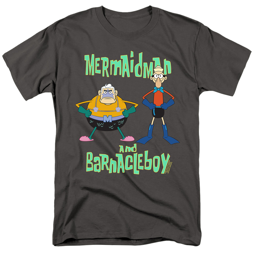 SpongeBob SquarePants Mermaid Man And Barnacle Boy - Men's Regular Fit T-Shirt Men's Regular Fit T-Shirt SpongeBob SquarePants   
