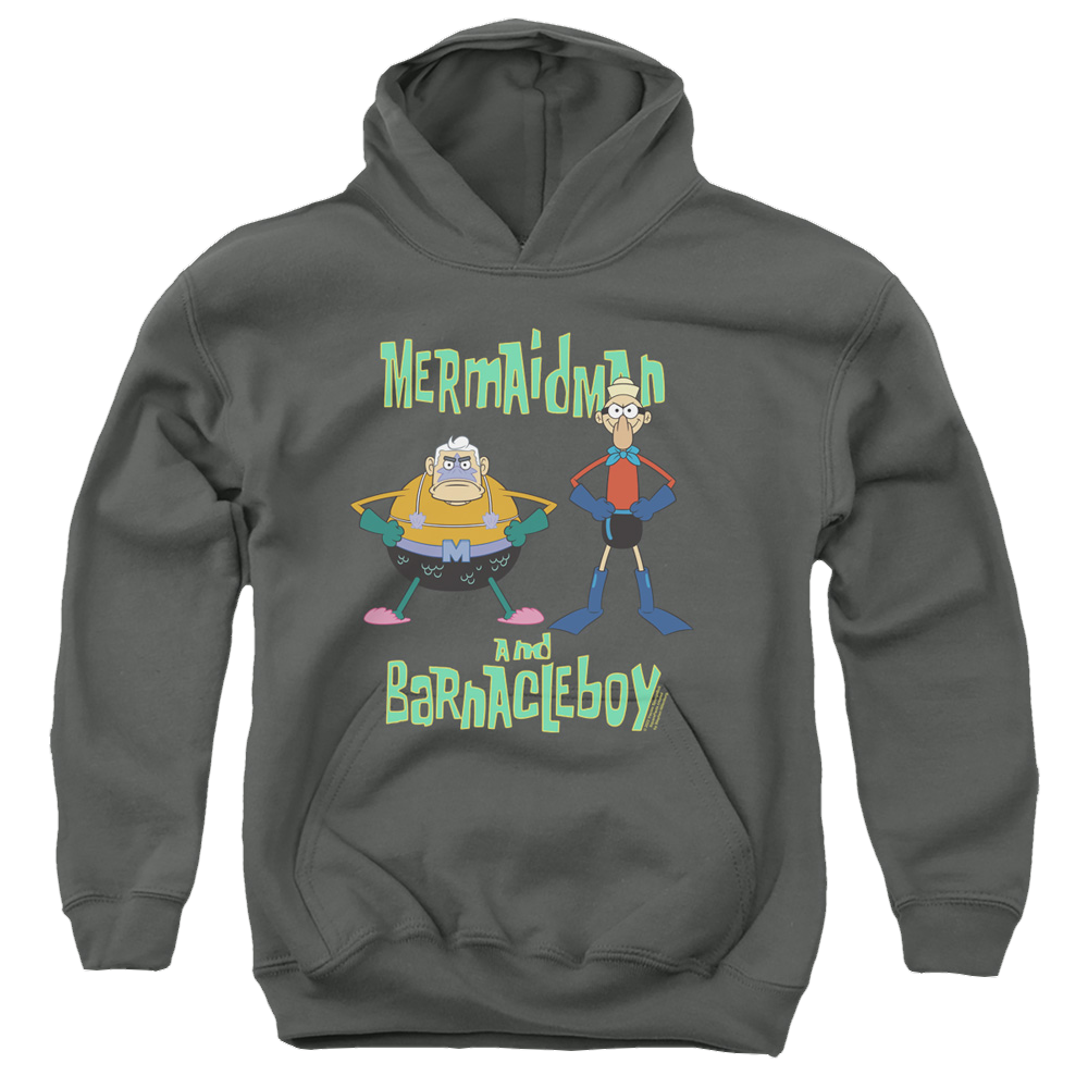 SpongeBob SquarePants Mermaid Man And Barnacle Boy - Youth Hoodie Youth Hoodie (Ages 8-12) SpongeBob SquarePants   