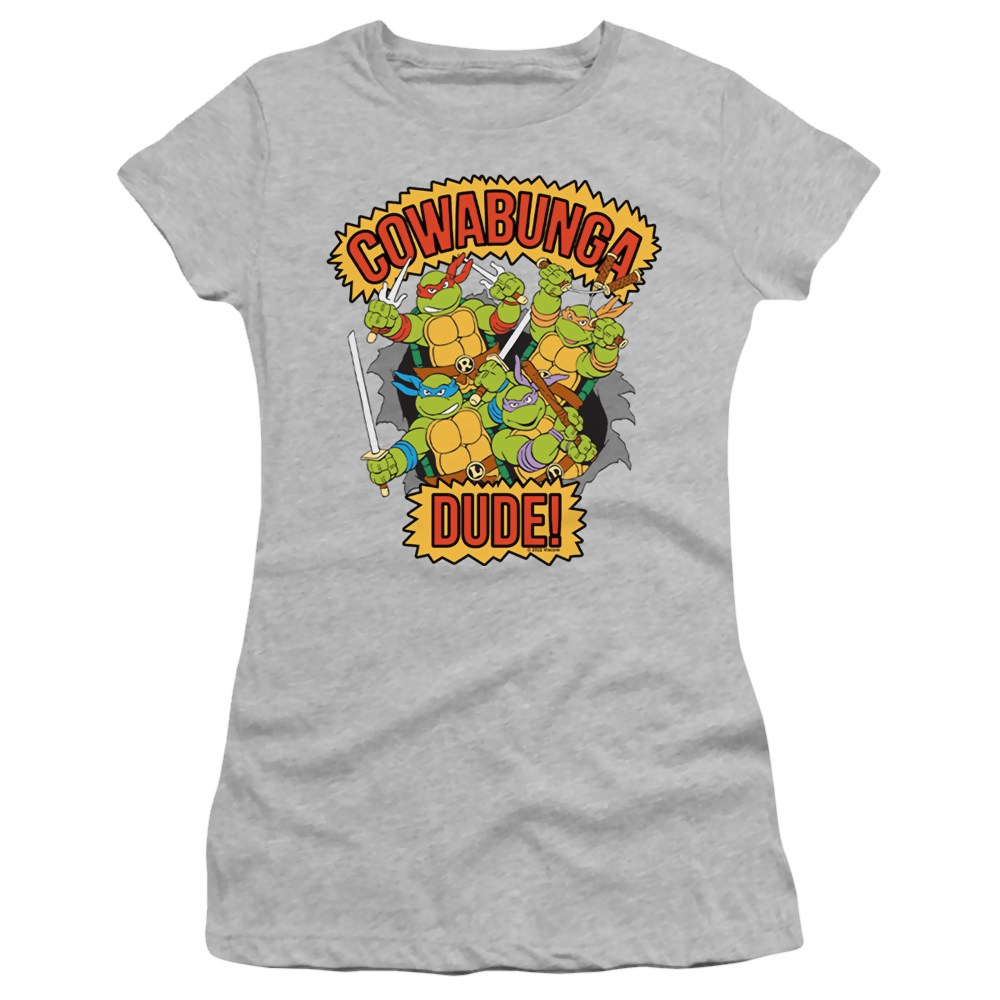 Teenage Mutant Ninja Turtles Cowabunga Dude - Juniors T-Shirt Juniors T-Shirt Teenage Mutant Ninja Turtles   
