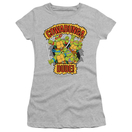 Teenage Mutant Ninja Turtles Cowabunga Dude - Juniors T-Shirt Juniors T-Shirt Teenage Mutant Ninja Turtles   