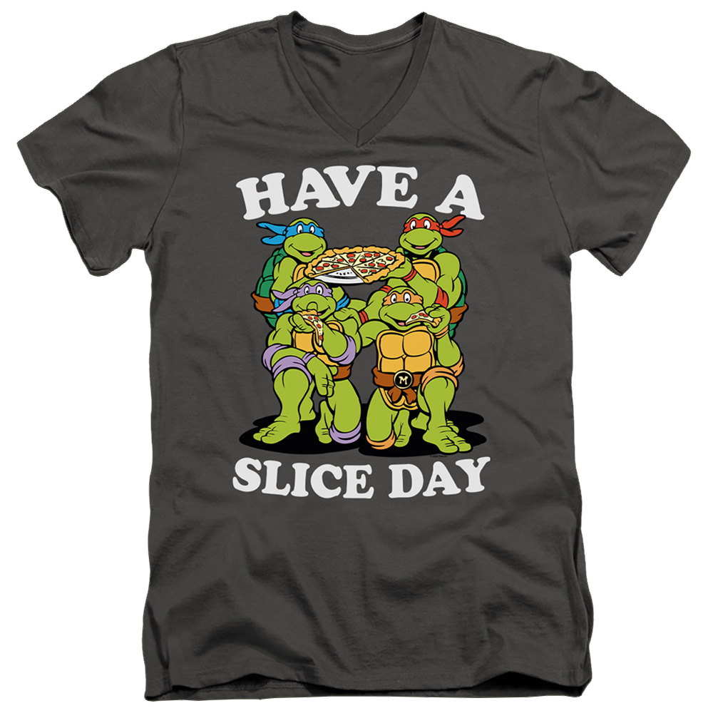 Teenage Mutant Ninja Turtles Have A Slice Day - Men's V-Neck T-Shirt Men's V-Neck T-Shirt Teenage Mutant Ninja Turtles   