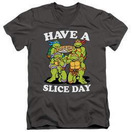 Teenage Mutant Ninja Turtles Have A Slice Day - Men's V-Neck T-Shirt Men's V-Neck T-Shirt Teenage Mutant Ninja Turtles   