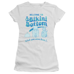 SpongeBob SquarePants Bikini Bottom Welcome - Juniors T-Shirt Juniors T-Shirt SpongeBob SquarePants   