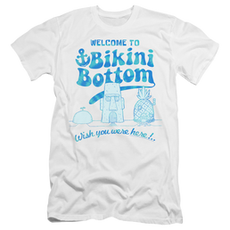 SpongeBob SquarePants Bikini Bottom Welcome - Men's Premium Slim Fit T-Shirt Men's Premium Slim Fit T-Shirt SpongeBob SquarePants   