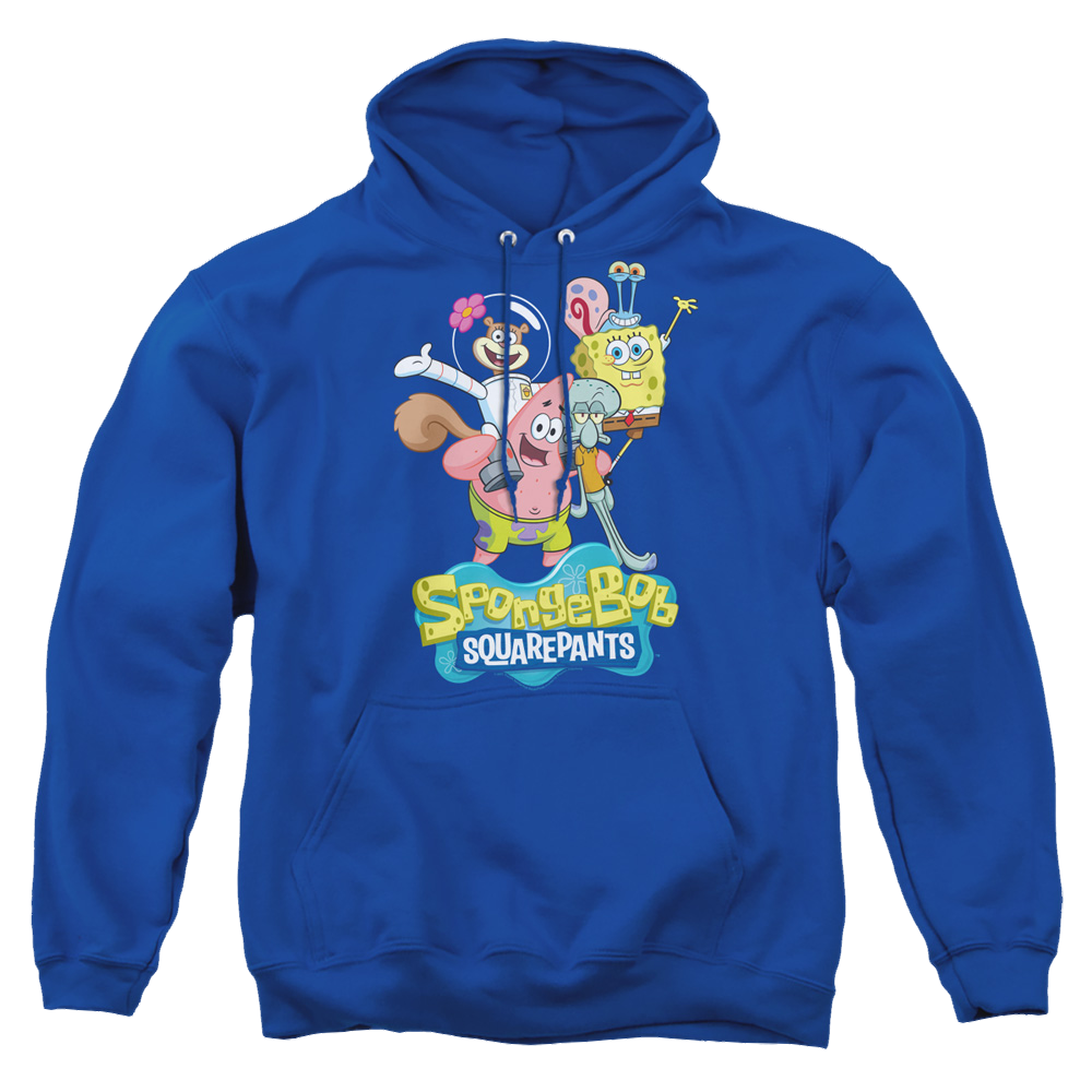 SpongeBob SquarePants Spongebob Group Shot - Pullover Hoodie Pullover Hoodie SpongeBob SquarePants   