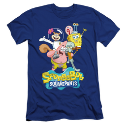 SpongeBob SquarePants Spongebob Group Shot - Men's Premium Slim Fit T-Shirt Men's Premium Slim Fit T-Shirt SpongeBob SquarePants   
