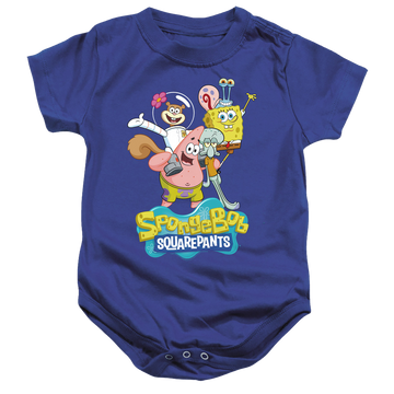Royal baby bodysuit with SpongeBob SquarePants Spongebob Group Shot graphic