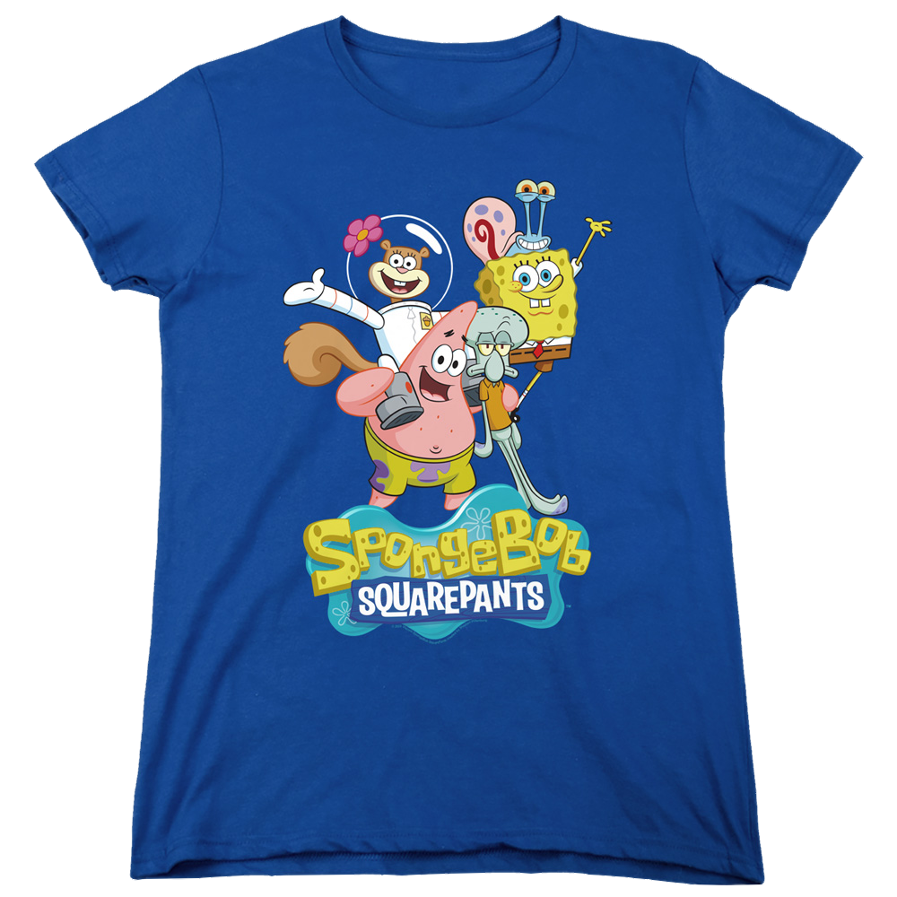SpongeBob SquarePants Spongebob Group Shot - Women's T-Shirt Women's T-Shirt SpongeBob SquarePants   