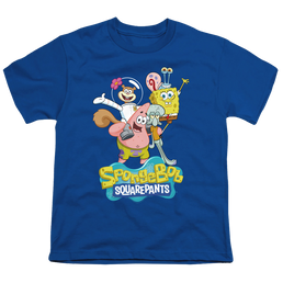 SpongeBob SquarePants Spongebob Group Shot - Youth T-Shirt Youth T-Shirt (Ages 8-12) SpongeBob SquarePants   